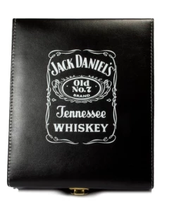 Online American Store Accessories Jack Daniels Leather Dice Cup Plastic With 6pcs Acrylic Game Dices Drink Dice Cup Poker Drinking Board Game Gambling Dice Box