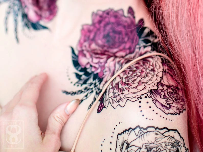 Onlineamericanstore Rose Of Sharon Small Temporary Tattoo Set Halloween Temporary Tekashi69 Tattoos 5 Onlineamericanstore Rose Of Sharon Small Temporary Tattoo Set Halloween Temporary Tekashi69 Tattoos
