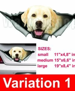 Onlineamericanstore Labrador Car Decal, Dog Car Decal, Vinyl Decal, Car Decoration, Lab Sticker, Pet Decal Patriotic Stickers
