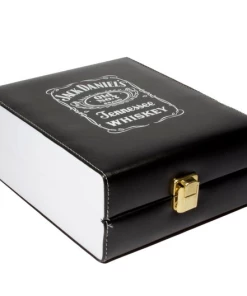 Online American Store Accessories Jack Daniels Leather Dice Cup Plastic With 6pcs Acrylic Game Dices Drink Dice Cup Poker Drinking Board Game Gambling Dice Box