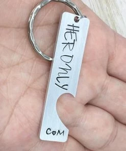 Onlineamericanstore Couples Keychain SET, His One, Her Only, Boyfriend, Husband Gift, Couples Anniversary, Wedding Day Gift, Matching Keyrings, Valentine's Day Gift Collection