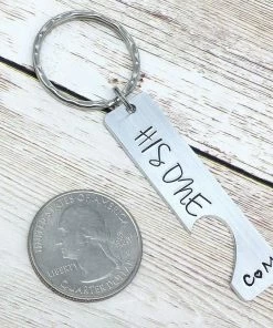 Onlineamericanstore Couples Keychain SET, His One, Her Only, Boyfriend, Husband Gift, Couples Anniversary, Wedding Day Gift, Matching Keyrings, Valentine's Day Gift Collection