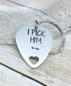 Onlineamericanstore Couples Keychain Set, I Pick Her, Him, Guitar Pick Keychain, Husband And Wife, Valentines Day Gift, Boyfriend Keychain, Hand Stamped Keyring Gift Collection 9 Onlineamericanstore Couples Keychain Set, I Pick Her, Him, Guitar Pick Keychain, Husband And Wife, Valentines Day Gift, Boyfriend Keychain, Hand Stamped Keyring Gift Collection