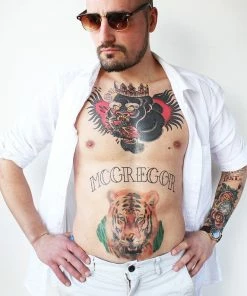 The American Store Conor McGregor Tattoos Full Set - Conor McGregor Temporary Tattoo/ Conor McGregor Cosplay/Conor McGregor Realistic Tattoos/Halloween Costume