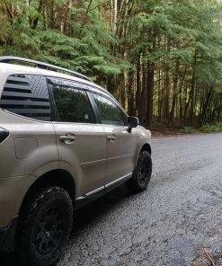 Onlineamericanstore 13-18 Subaru Forester American Flag Decals -Stickers Vinyl Usa Us Side Windows Custom Accessories Off Roading Parts Subie Mnt Roo Patriotic Stickers