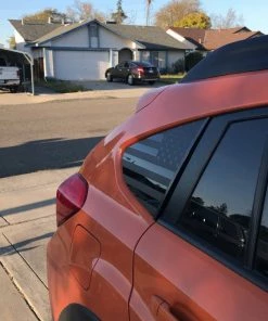 Onlineamericanstore Patriotic Stickers Subaru Crosstrek American Flag Decals - 09 - 18 - Stickers Vinyl Usa WRX STI Side Windows Custom Accessories Off Roading Parts Subie