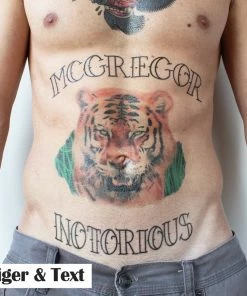The American Store Conor McGregor Tattoos Full Set - Conor McGregor Temporary Tattoo/ Conor McGregor Cosplay/Conor McGregor Realistic Tattoos/Halloween Costume