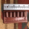 TonyULeathergoods Military Clothing & Accessories Leather Ammo Holder FITS: (6) 357 Magnum Or 38 Special Caliber Bullet Loops Cartridge Belt Slide
