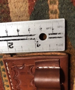 TonyULeathergoods Military Clothing & Accessories Leather Ammo Holder FITS: (6) 357 Magnum Or 38 Special Caliber Bullet Loops Cartridge Belt Slide