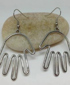 Onlineamericanstore Hand Earrings Statement Best Selling Item SimpleNGreat Picasso Face Metal Earrings, Minimal Earrings+ FREE GIFT BOX Update Your Settings Custom Name Accessories