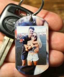 Onlineamericanstore Gift Collection Boyfriend Keychains, Gift For Boyfriend, Anniversary Gift, Key Chain, Gift For Him, Photo, Photo Gift, Personalized, Custom, Picture