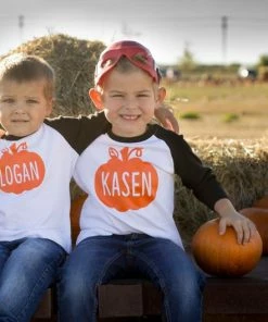Onlineamericanstore Pumpkin Shirt, Fall Shirt, Halloween Shirt, Thanksgiving Shirt, Personalized Shirt For Boys And Girls Halloween Women Clothing