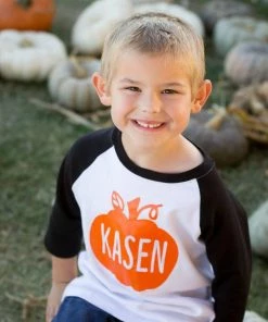 Onlineamericanstore Pumpkin Shirt, Fall Shirt, Halloween Shirt, Thanksgiving Shirt, Personalized Shirt For Boys And Girls Halloween Women Clothing