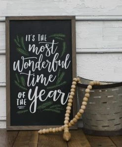 Onlineamericanstore Christmas Home Decor Christmas Decoration Farmhouse Christmas Sign Vinyl Decal Or Wood Sign Christmas Stencil Its The Most Wonderful Time Of The Year