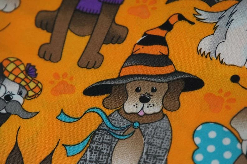 Onlineamericanstore Halloween Pets Accessories 1/2 Yard Dog Costume Party Halloween Fabric 100% Cotton 7 Onlineamericanstore Halloween Pets Accessories 1/2 Yard Dog Costume Party Halloween Fabric 100% Cotton
