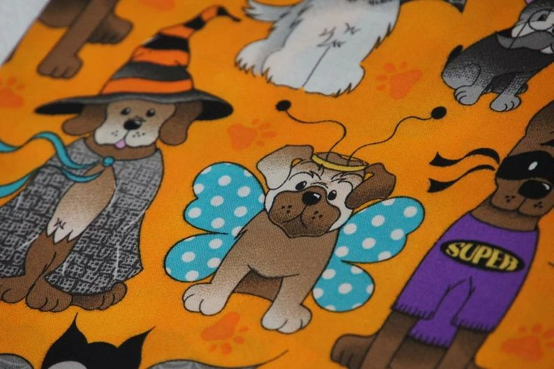 Onlineamericanstore Halloween Pets Accessories 1/2 Yard Dog Costume Party Halloween Fabric 100% Cotton 9 Onlineamericanstore Halloween Pets Accessories 1/2 Yard Dog Costume Party Halloween Fabric 100% Cotton