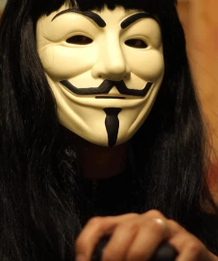The American Store 1Pcs High Quality V For Vendetta Mask Anonymous Movie Guy Fawkes Halloween Masquerade Party Cosplay Mask Drop Shipping