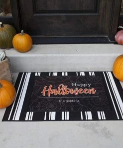 Onlineamericanstore Halloween Indoor Or Outdoor Doormat Welcome Mat | Personalized Designs Available, Unique Halloween Decor
