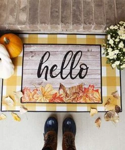 Onlineamericanstore Halloween Indoor Or Outdoor Doormat Welcome Mat | Personalized Designs Available, Unique Halloween Decor