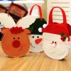 The American Store Christmas Gift Bag Collection 1pc Christmas Red-nosed Reindeer Candy Gift Bags Xmas Noel Elk Candy Bag Gift Bag Christmas Decorations