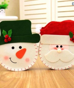 The American Store Christmas Gift Bag Collection 1pc Christmas Red-nosed Reindeer Candy Gift Bags Xmas Noel Elk Candy Bag Gift Bag Christmas Decorations