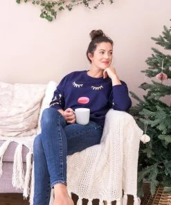 The American Store Christmas Family Boys Girls Long Sleeve Cotton Cute Sweatshirt Adult Women Kids Sweater Pullover Tops Boys 1-7T Christmas Family Collection