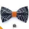 Onlineamericanstore Halloween Pet Bow Tie - "Spiderwebs" - Silver Spiderwebs On Black W/ Orange Tie - Detachable Bowtie For Cats + Dogs Halloween Pets Accessories