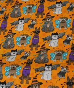 Onlineamericanstore Halloween Pets Accessories 1/2 Yard Dog Costume Party Halloween Fabric 100% Cotton