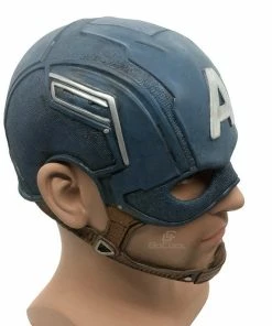 Onlineamericanstore Captain America Mask Realistic Superhero Halloween Mask DC Movie Latex Mask Cosplay Costume Props Toys