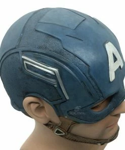Onlineamericanstore Captain America Mask Realistic Superhero Halloween Mask DC Movie Latex Mask Cosplay Costume Props Toys