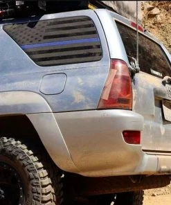 Onlineamericanstore 02-09 4th Gen 4runner American Flag Decal - Toyota 4 Runner Offroad Merica Banners Vinyl Stickers Custom Accessories Design Yota Flags T4R USA Patriotic Stickers