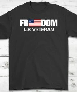 Onlineamericanstore SALE!!! Freedom U.S Veteran T-Shirt Gift - Veteran's Day Gift - Independence Day Gift - USA Army, Navy, Marine Veteran Gift - Unisex Shirt Concealment Flags