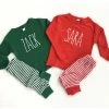 Online American Store Toddler Kids Pajamas Long Sleeve Red Set Baby Boys Girls Striped Outfits Christmas Baby Sleepwear Set