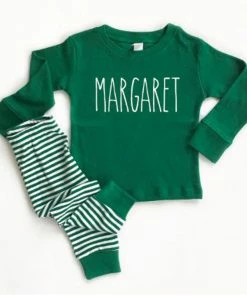 Online American Store Toddler Kids Pajamas Long Sleeve Red Set Baby Boys Girls Striped Outfits Christmas Baby Sleepwear Set