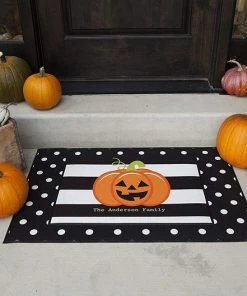 Onlineamericanstore Halloween Indoor Or Outdoor Doormat Welcome Mat | Personalized Designs Available, Unique Halloween Decor