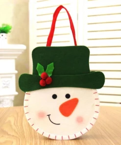 The American Store Christmas Gift Bag Collection 1pc Christmas Red-nosed Reindeer Candy Gift Bags Xmas Noel Elk Candy Bag Gift Bag Christmas Decorations