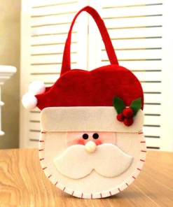 The American Store Christmas Gift Bag Collection 1pc Christmas Red-nosed Reindeer Candy Gift Bags Xmas Noel Elk Candy Bag Gift Bag Christmas Decorations