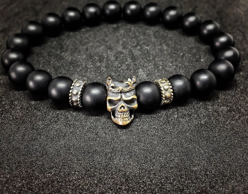 HappyBasketStore Halloween Costume Skull Jewelry Gothic Jewelry Men Bracelet Anniversary Gift For Men Gift For Boyfriend Gift For Husband Gift For Him Groom Halloween Accessories 4 HappyBasketStore Halloween Costume Skull Jewelry Gothic Jewelry Men Bracelet Anniversary Gift For Men Gift For Boyfriend Gift For Husband Gift For Him Groom Halloween Accessories