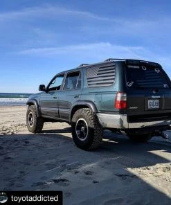 Onlineamericanstore 95-02 3rd Gen American Flag Decals - Toyota 4runner Sticker Vinyl Banner Wrap Gen 3 USA Custom Yota Accessories Offroad United States Texas