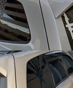 Onlineamericanstore 13-18 Subaru Forester American Flag Decals -Stickers Vinyl Usa Us Side Windows Custom Accessories Off Roading Parts Subie Mnt Roo Patriotic Stickers