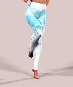 Onlineamericanstore Stuck Santa Leggings • Christmas Womens Clothes, Yoga Pants, Workout Clothing Gift Christmas Women Clothing