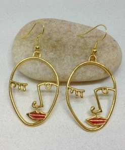 Onlineamericanstore Custom Name Accessories Face Earrings Picasso Face Earrings Statement Earrings Best Selling Item With FREE GIFT BOX Update Your Settings