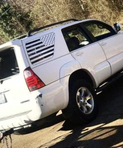 Onlineamericanstore 02-09 4th Gen 4runner American Flag Decal - Toyota 4 Runner Offroad Merica Banners Vinyl Stickers Custom Accessories Design Yota Flags T4R USA Patriotic Stickers