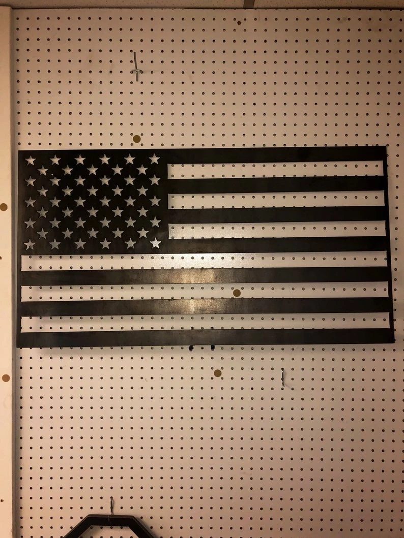 Onlineamericanstore Flags & Banner American Flag Steel Cutout 36"x 19" 3 Onlineamericanstore Flags & Banner American Flag Steel Cutout 36"x 19"
