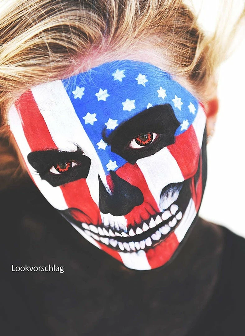Onlineamericanstore Skull Face Tattoo, Costume Temporary Tattoo, Skullface, Halloween, Skull, Temporary Halloween Tattoo, Halloween Costume, Includes 4 Tattoos 6 Onlineamericanstore Skull Face Tattoo, Costume Temporary Tattoo, Skullface, Halloween, Skull, Temporary Halloween Tattoo, Halloween Costume, Includes 4 Tattoos