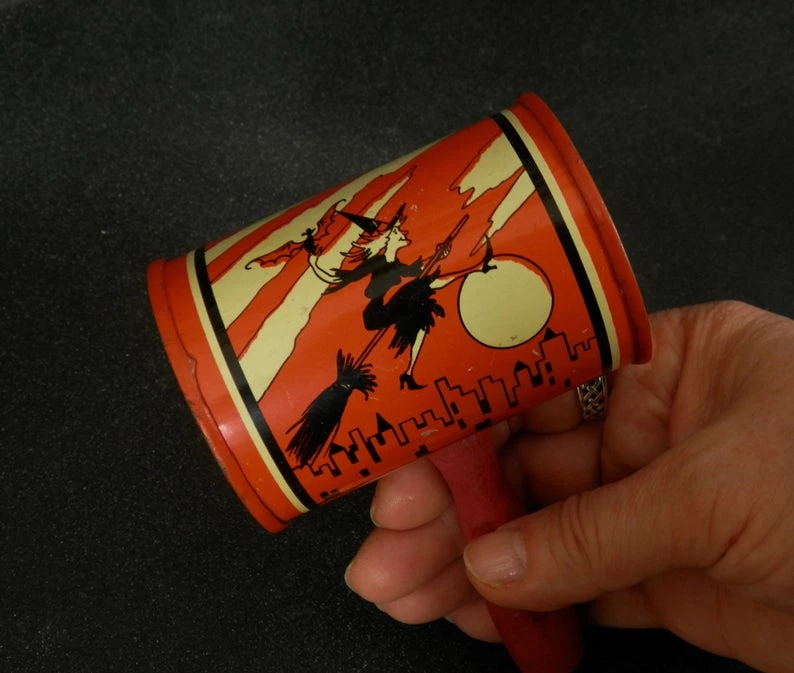 Katolantern Hand Painted Vintage Halloween Style Noisemaker 5 Katolantern Hand Painted Vintage Halloween Style Noisemaker