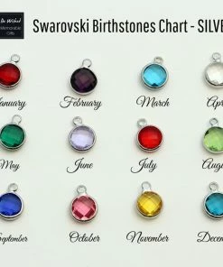 Onlineamericanstore Custom Birthday Gifts, Choose Your Birthstone Necklace, April Necklace, Swarovski Crystal Necklace Clear, Birthday Gifts For Her Quaranitine Birthday Gifts