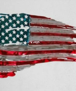 Onlineamericanstore American Tattered Flag Wall Art