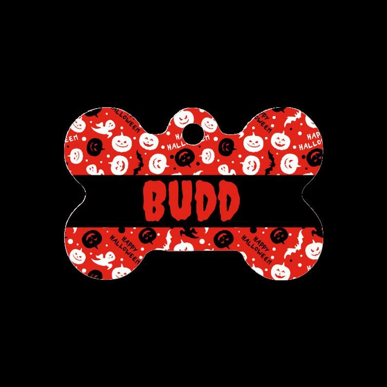 Onlineamericanstore Halloween Pets Accessories Personalized Halloween Pet/Dog/Cat ID Tag - Double Sided Option - Bloody Name - 1.25" - Circle Or Bone 7 Onlineamericanstore Halloween Pets Accessories Personalized Halloween Pet/Dog/Cat ID Tag - Double Sided Option - Bloody Name - 1.25" - Circle Or Bone