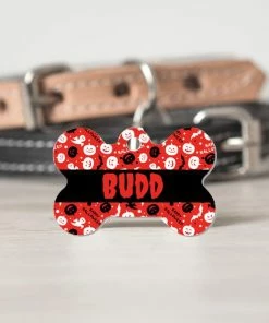 Onlineamericanstore Halloween Pets Accessories Personalized Halloween Pet/Dog/Cat ID Tag - Double Sided Option - Bloody Name - 1.25" - Circle Or Bone 11 Onlineamericanstore Halloween Pets Accessories Personalized Halloween Pet/Dog/Cat ID Tag - Double Sided Option - Bloody Name - 1.25